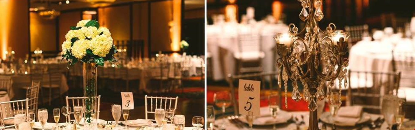 تزئین زیبا میز شام عروس و داماد در باغ و تالار مجلل تشریفات عروسی
